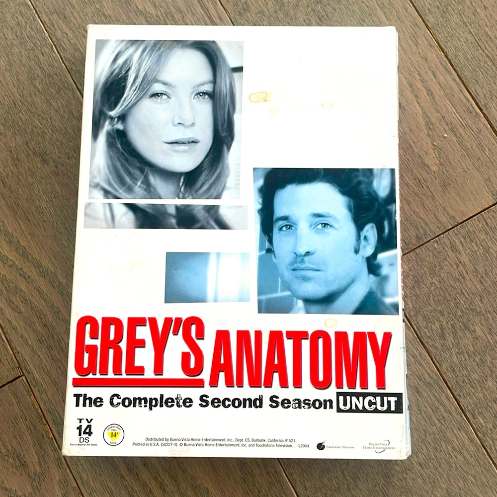 🍿 4/$20 Greys Anatomy Complete 2nd Season DVD Box Set Missing Disc 2 Uncut